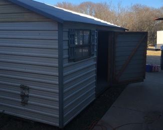 Wide door!  You obviously have to move it, but if you've priced these lately you know they cost a fortune now and moving them is honestly not that bad since there are movers who specialize in moving ones like this that are 3-4 times this size. Give any piece of property you have an instant structure! Would make a killer hunting cabin or a get-away-from-it-all retreat to some undeveloped land.