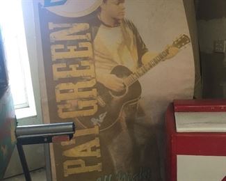 A life size Pat Green Poster on hard backing