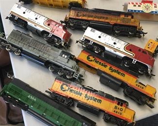 some great engines and cars and lots of track, billboards and other accessories 