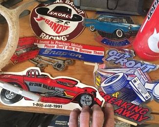 cool but small collection of vintage large snap-on decals and a few others