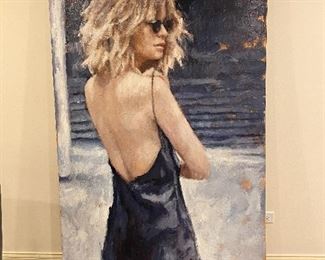 Nava Lundy Painting Original, One of a Kind "Je Ne Sais Quoi" 72 x 48