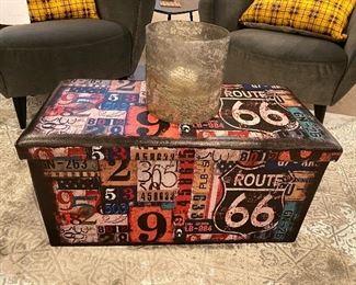 B FSOBEIIALEO Folding Storage Ottoman Bench with Faux Leather Footrest Seat, Coffee Table 30"x15"x15" 