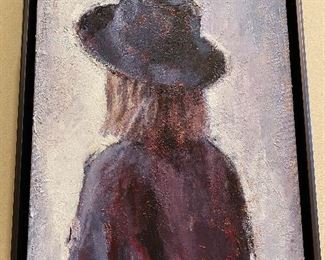 Nava Lundy Original Acrylic Painting on Stretched Canvas "It's Not Black and White" 20" X 16"