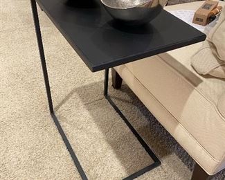 Crate and Barrel Avenue Black C Table's, Echelon Round Side Tables