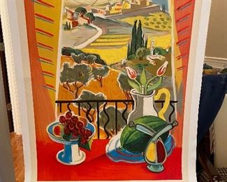 Provence Societe Nationale Des Chemins De Ver Francais Poster, (National Society of French Railways), on rolled canvas 