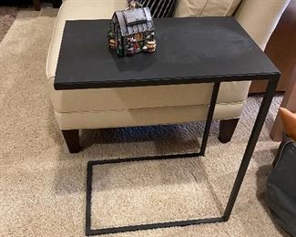 Crate and Barrel Avenue Black C Table's, Echelon Round Side Tables