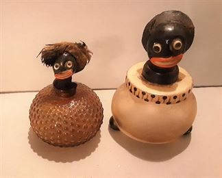 Group of Two Golliwog Perfume Bottles