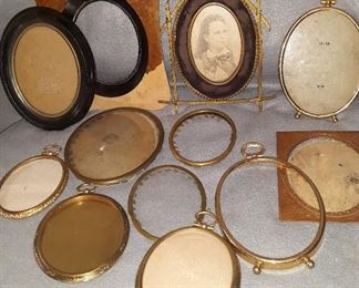Assorted Lot of Miniature Antique Picture Frames