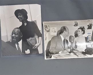 Lot 2 Lena Horn, Count Basie Black and White Photo