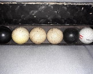 Collection of Antique Golf Balls