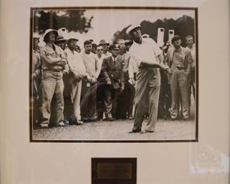 Ben Hogan Triple Crown 1953, framed black and white photo
