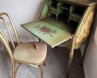 HAND PAINTED WRITING DESK