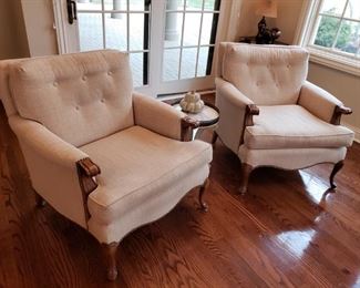GREAT COMFORTABLE TUFT BACK CHAIRS