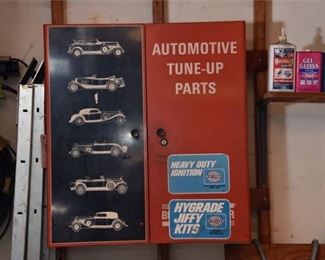 35. Wall Mounted Tool Box With Contents