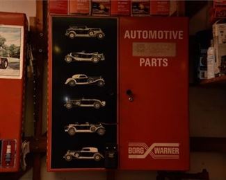 44. Wall Mounted Tool Box With Contents