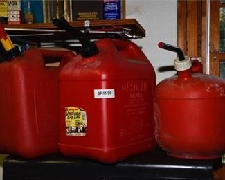 63. Three 3 Gas Cans
