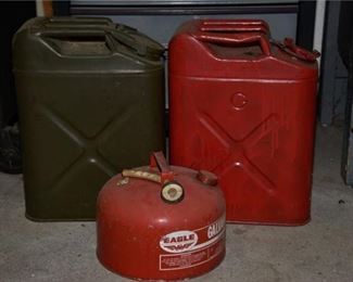 64. Three 3 Gas Cans