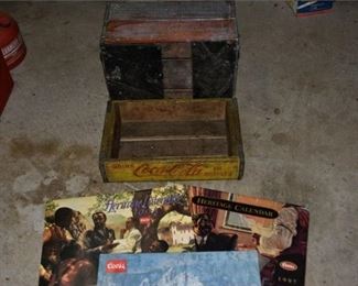 67. Two 2 CocaCola Crates and Posters