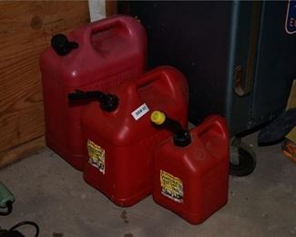 70. Three 3 Gas Cans