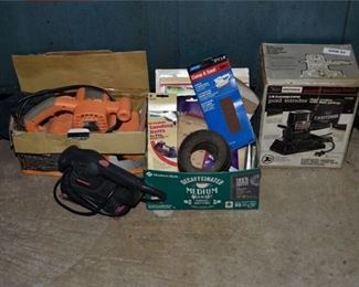 69. Three 3 Power Sanders and Accessories