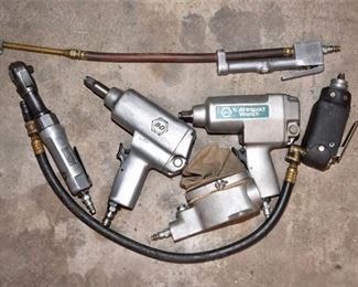 74. Group Lot of Air Powered Tools