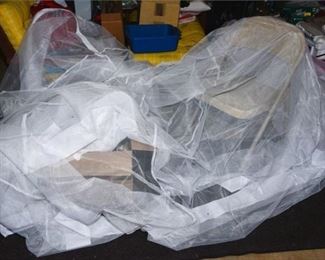 182. Large patio umbrella screen net