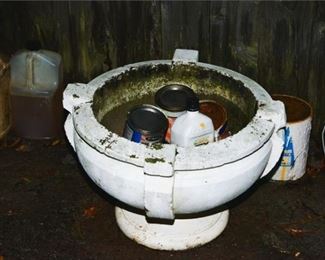 184. Two 2 Pair Of White Painted Planters