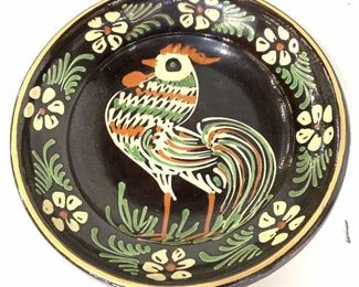 Embossed Chicken Motif Earthenware Plate/ Bowl