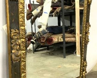 RALPH LAUREN Grand Ornate Beveled Wall Mirror