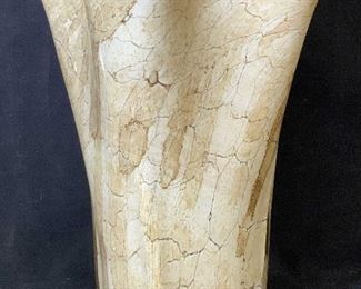 Hand Made Art Glass Tall Sculptural Vase, Poland
