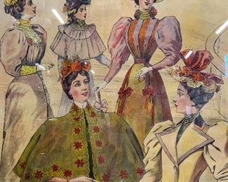 AFFICHES CAMIS Lithograph of Victorian Women