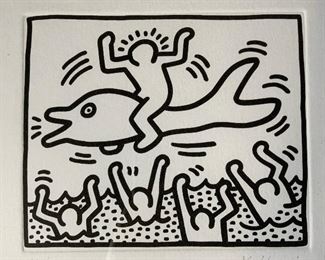 KEITH HARING Signed Ltd Ed Lithograph Artwork