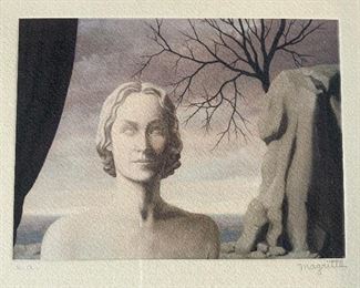 RENE MAGRITTE Signed Artist Proof Lithograph