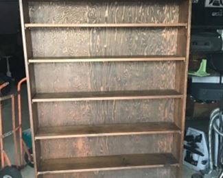 Large Wooden Bookshelf with adjustable shelves