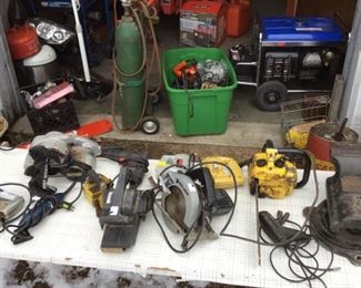 Chain saw, Skill Saw, Super Heavy Vise , Dremmel & More
