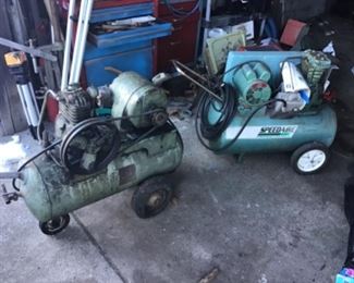 Vintage working air compressors