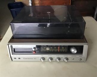 Vintage Turntable, 8 Track, AM/FM