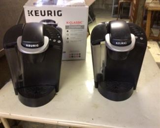 Kerrigan coffee makers.  One on left is a K-Classic K 50.  One on right is a B 40