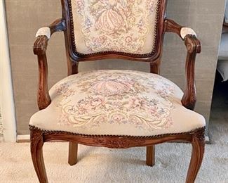 Beautiful vintage accent armchair. Made in Italy, attributed to Harris Marcus. 