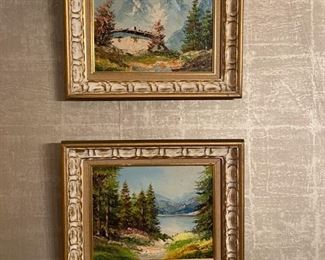 Two Gast oil paintings