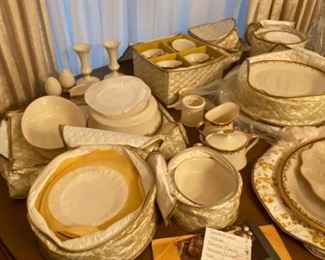 Excellent Lenox Eclipse china, service for 8 plus some serving. Including some nice Lenox china items