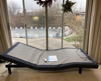 Bed Tech adjustable bed base in working order. Remote and manual at cash out. 
