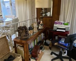 Faux bamboo sofa table