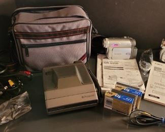https://ctbids.com/#!/description/share/697660 One hand held Panasonic digital recorder. One JVC digital recorder. All cord attachments, sone extra tapes and manuals are included. A carrying case is also in the set. As a bonus there is a Polaroid camera as well!!

