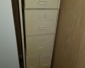 https://ctbids.com/#!/description/share/697719 Military style metal filing cabinet 13"w x 63 "h x 24" d

