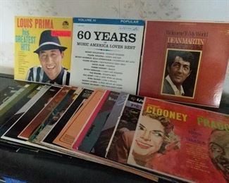 https://ctbids.com/#!/description/share/697721 Mystery lot of vinyl records. Includes Rosemary Clooney, Louis Prima, Dean Martin and others.

