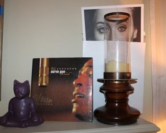 POTTERY CAT, MARVIN GAYE, CANDLE HOLDER, ADELE