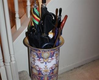 TALL CERAMIC UMBRELLA STAND (PORTUGAL), UMBRELLAS