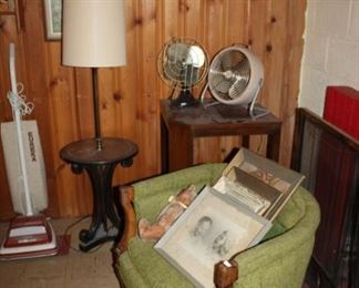 VINTAGE ACCENT FURNITURE, FANS