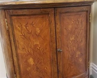 Wood accent cabinet